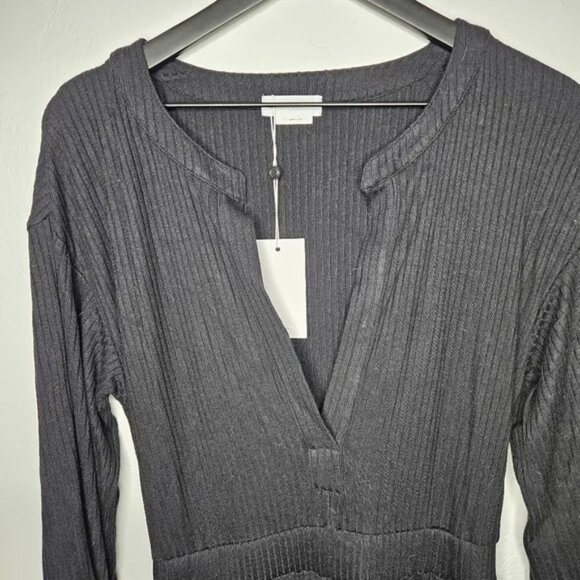 NWT Lovers + Friends x Revolve Black Long Sleeve Ribbed Jogger Jumpsuit Small - Picture 4 of 9